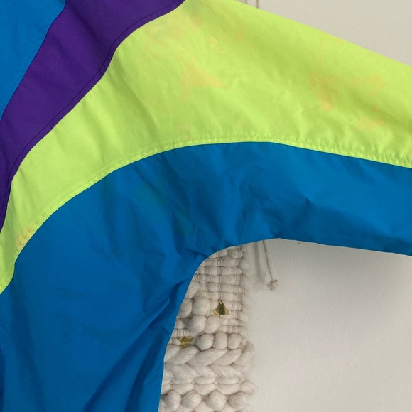 Forever 21 neon windbreaker half zip - Picture 6 of 6